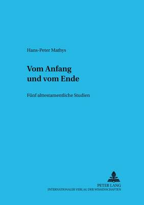 Cover of Vom Anfang Und Vom Ende