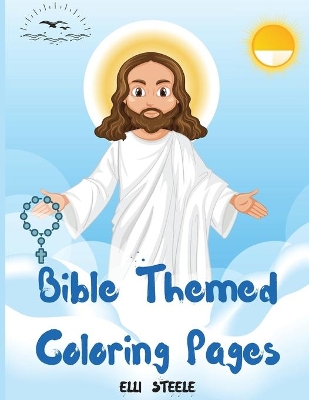 Book cover for Bible Themed Coloring Pages
