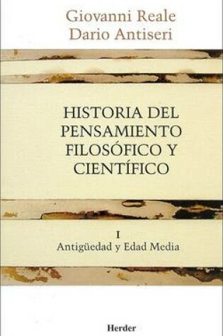 Cover of Historia del Pensamiento Filosofico y Cientifico - T1