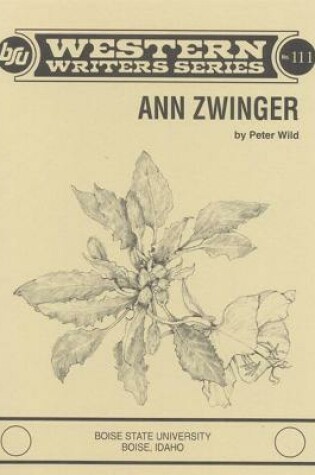 Cover of Ann Zwinger