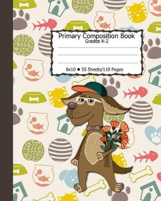Book cover for Primary Composition Book, 8x10, 55 Sheets/110 Pages