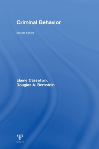 Cover of Criminal Behavior