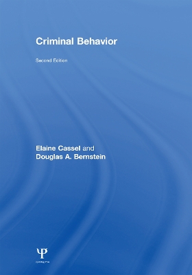 Book cover for Criminal Behavior