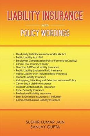 Cover of Liability Insurance with Policy Wordings