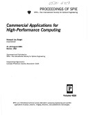 Book cover for Commercial Applications for High-performance Computing