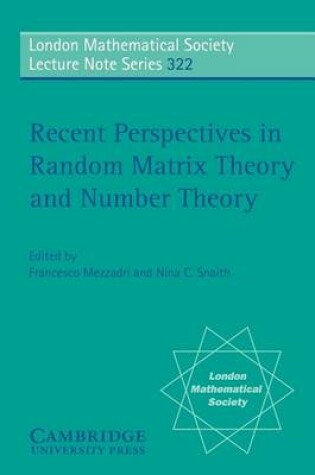 Cover of Recent Perspectives in Random Matrix Theory and Number Theory