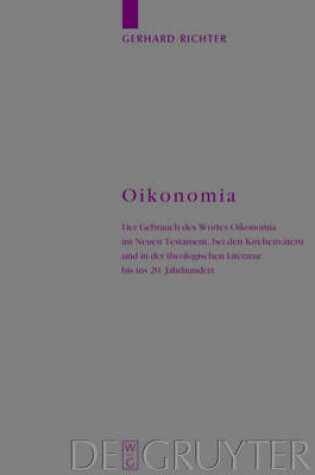 Cover of Oikonomia