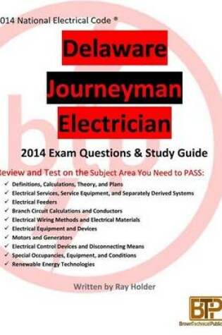 Cover of Delaware 2014 Journeyman Electrician Study Guide