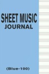 Book cover for Sheet Music Journal (Blue-100)