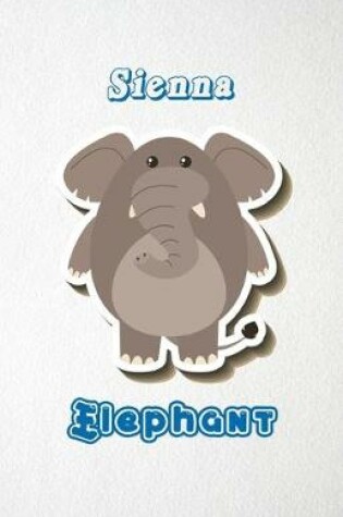 Cover of Sienna Elephant A5 Lined Notebook 110 Pages