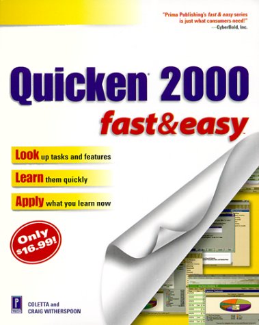 Book cover for Quicken 2000 Fast and Easy