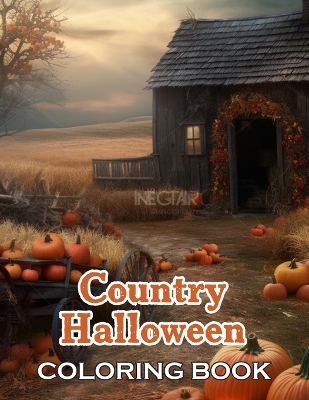 Book cover for Country Halloween Coloring Book