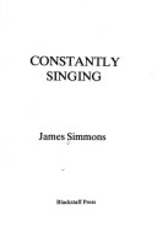 Cover of Constantly Singing