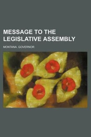 Cover of Message to the Legislative Assembly