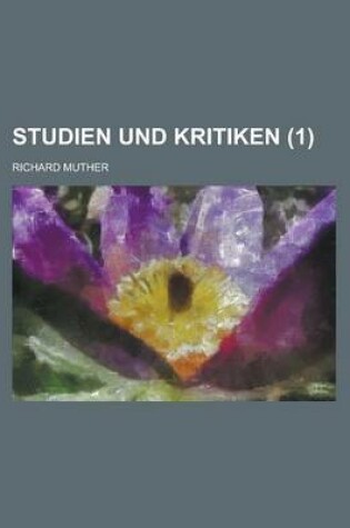 Cover of Studien Und Kritiken (1)