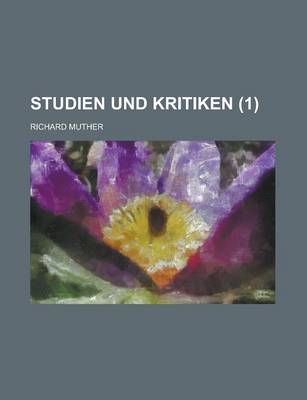 Book cover for Studien Und Kritiken (1)
