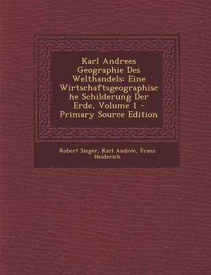 Book cover for Karl Andrees Geographie Des Welthandels