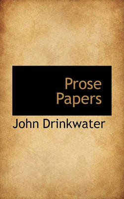 Book cover for Prose Papers