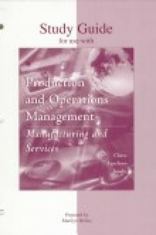 Cover of Student Study Guide to Accompany "Production and Operations Management"