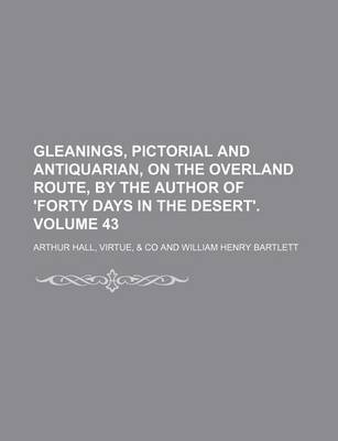 Book cover for Gleanings, Pictorial and Antiquarian, on the Overland Route, by the Author of 'Forty Days in the Desert'. Volume 43