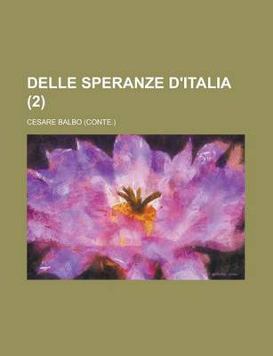 Book cover for Delle Speranze D'Italia (2)