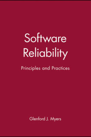 Cover of Software Reliability