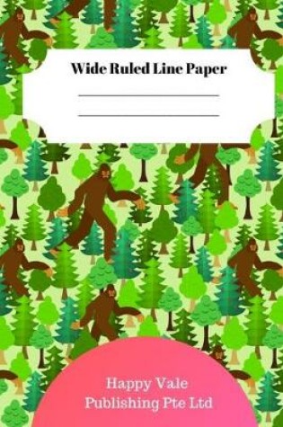 Cover of Cute Big Foot Theme Wide Ruled Line Paper