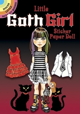 Book cover for Little Goth Girl Sticker Paper Doll