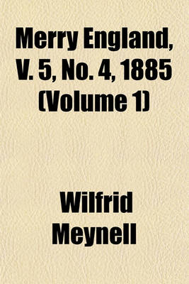 Book cover for Merry England, V. 5, No. 4, 1885 (Volume 1)