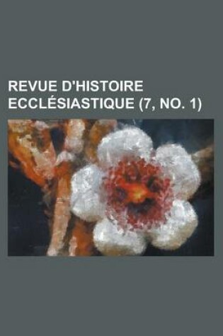 Cover of Revue D'Histoire Ecclesiastique