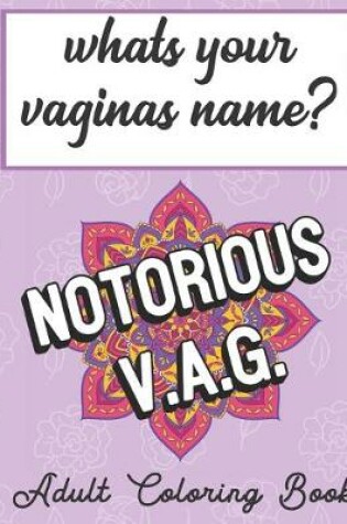 Cover of Whats Your Vaginas Name Adult Coloring Book