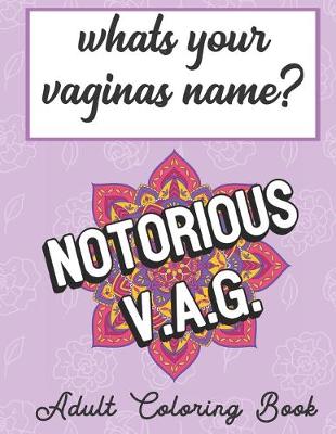 Book cover for Whats Your Vaginas Name Adult Coloring Book