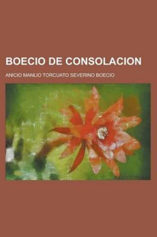 Cover of Boecio de Consolacion