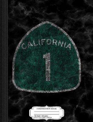 Book cover for Vintage California Rt 1 Pacific Coast Highway PCH Composition Notebook