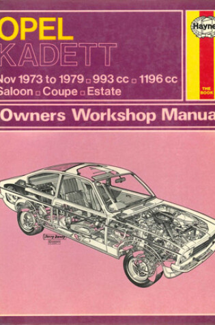 Cover of Opel Kadett Owner's Workshop Manual