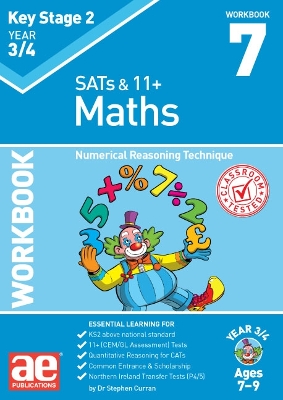 Book cover for KS2 Maths Year 3/4 Workbook 7