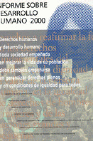 Cover of Informe Sobre Desarrollo Humano 2000