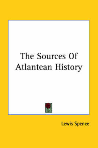 Cover of The Sources of Atlantean History