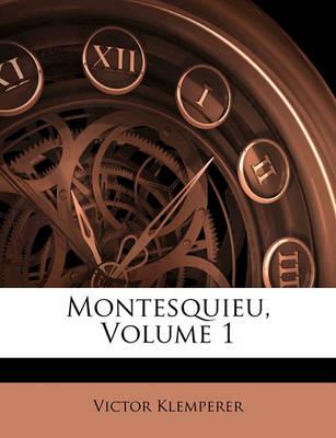 Book cover for Beitrage Zur Neueren Literaturgeschichte VI. Montesquieu, Erster Band