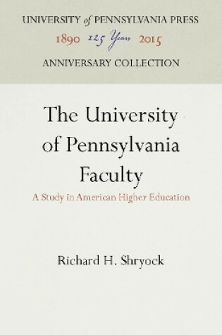 Cover of The University of Pennsylvania Faculty