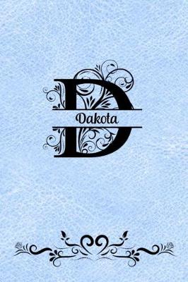 Book cover for Split Letter Personalized Journal - Dakota