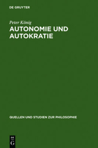 Cover of Autonomie und Autokratie