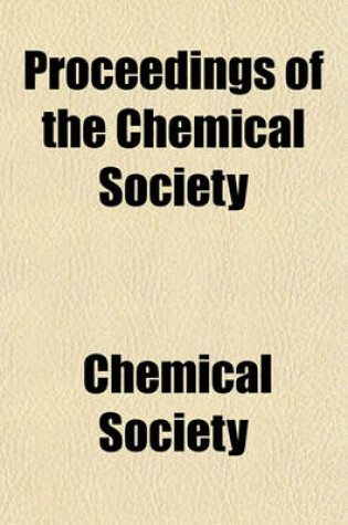 Cover of Proceedings of the Chemical Society Volume 14