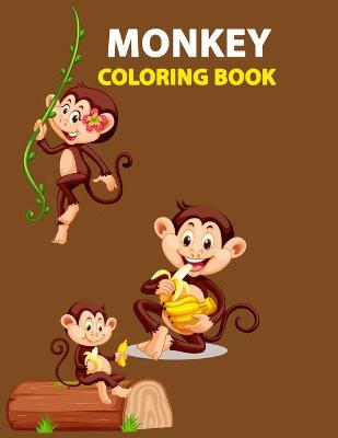 Book cover for Monkey Coloring Book