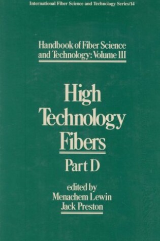 Cover of Handbook of Fiber Science and Technology Volume3