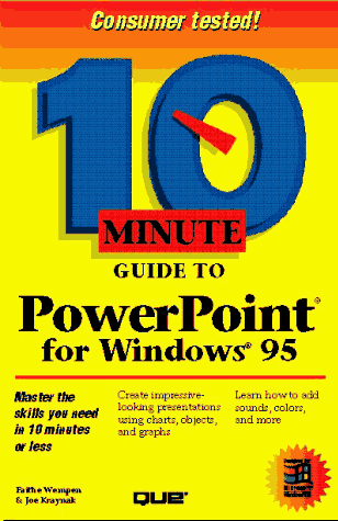 Book cover for 10 Minute Guide to PowerPoint for Windows 95