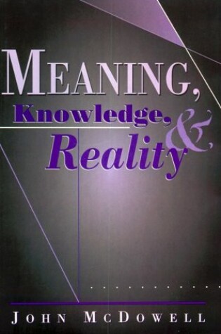 Cover of Meaning, Knowledge and Reality