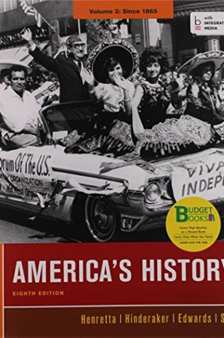 Cover of Loose-Leaf Version of America's History 8e V2 & Launchpad for America's History Volume II and America: A Concise History, Volume II (Six Month Access)