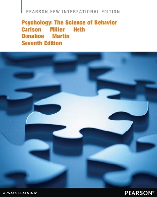 Book cover for Psychology: The Science of Behavior