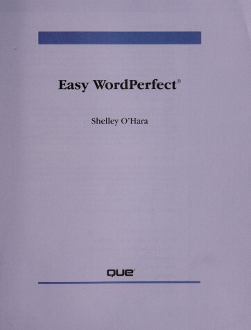 Cover of Easy WordPerfect 5.1